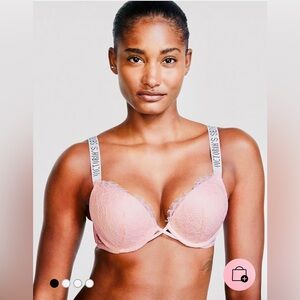 Victoria's Secret - Very Sexy Shine Strap Lace Push-up Bra - Size 36b